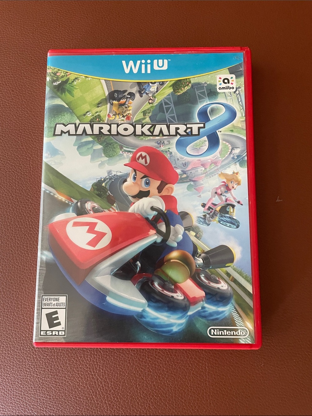 Nintendo Mario Kart 8 Wii U - Red Case with Colorful Cover Art